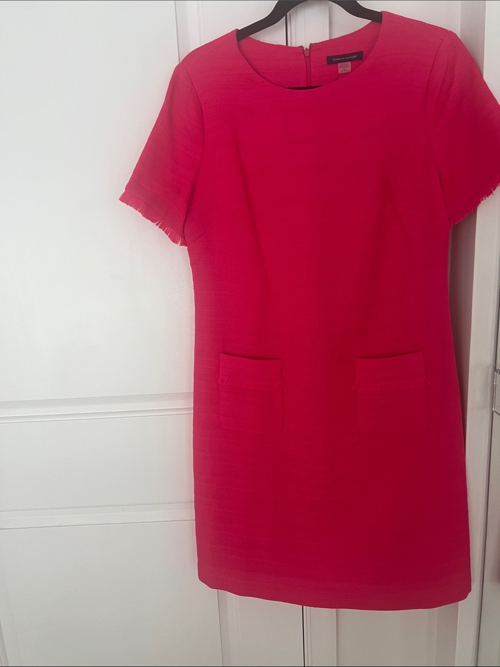 Tommy Hilfiger Hot pink Short-Sleeve Shift Dress